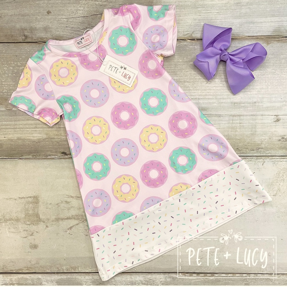 Donut worry be happy dress